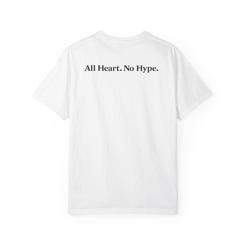 Breaux Ave “All Heart. No Hype.” Essential Tee — Sand / Bone