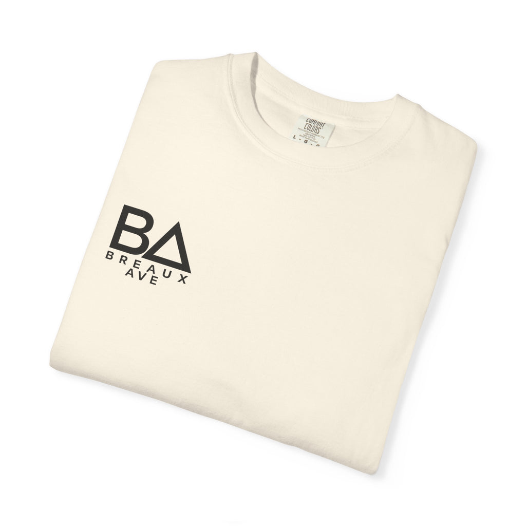 Breaux Ave “All Heart. No Hype.” Essential Tee — Sand / Bone