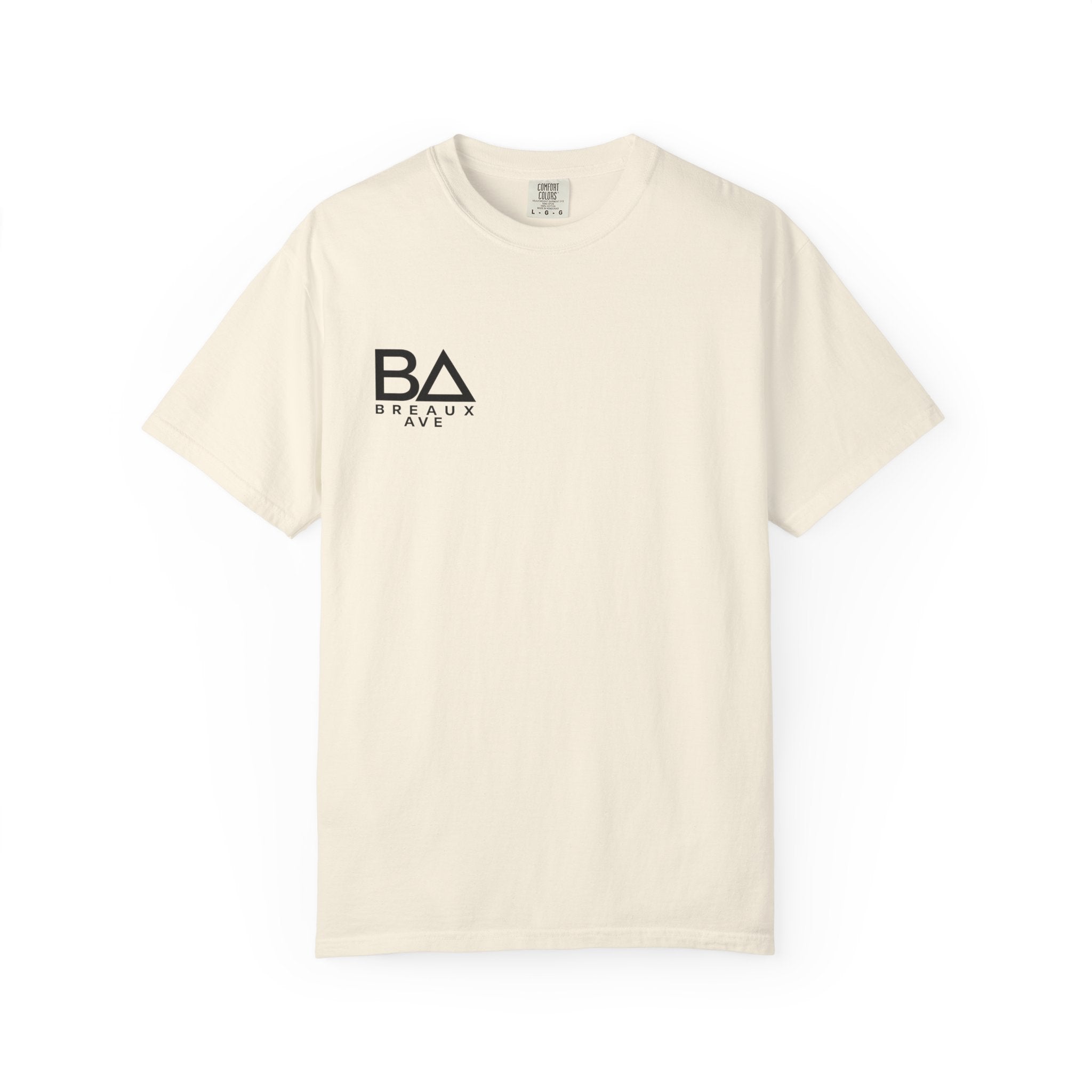 Breaux Ave “All Heart. No Hype.” Essential Tee — Sand / Bone