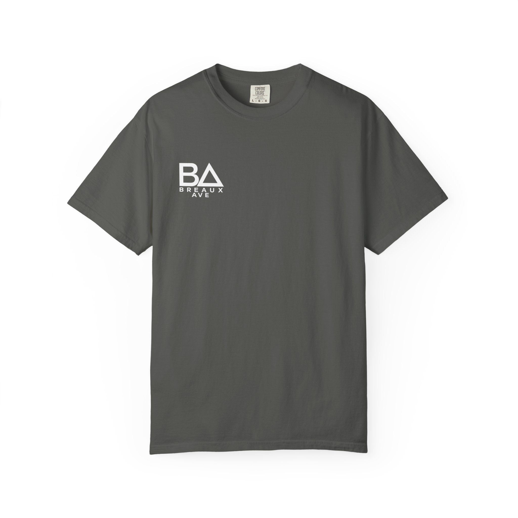 Breaux Ave “All Heart. No Hype.” Black/Grey Signature Tee