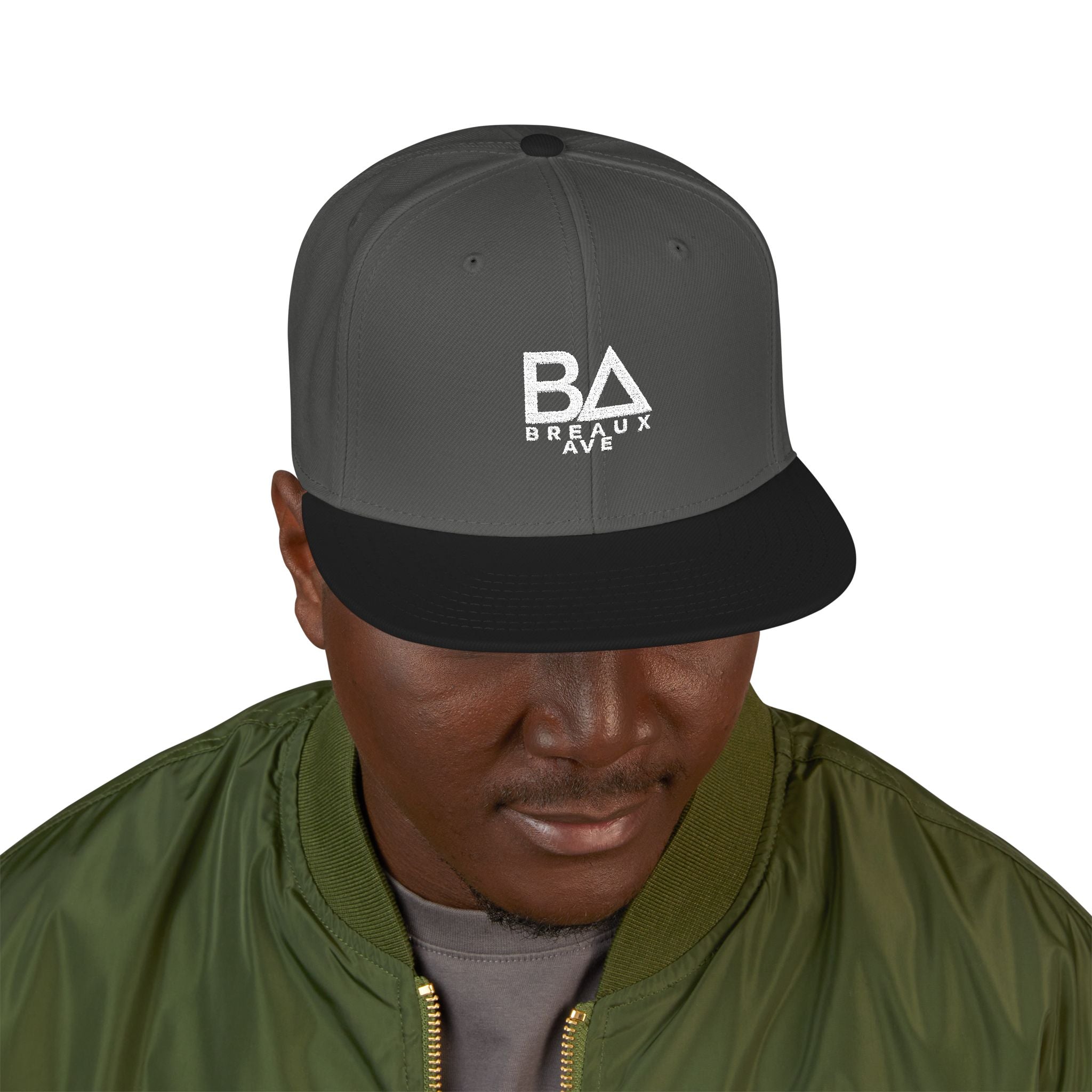 Breaux Ave Drip Embroidered Snapback Hat