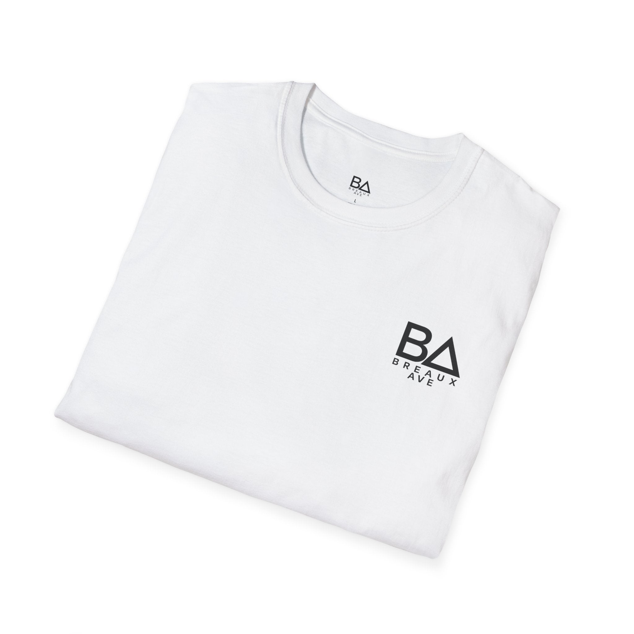 Minimalist 'All Heart. No Hype.' T-Shirt — Small BA Chest Logo