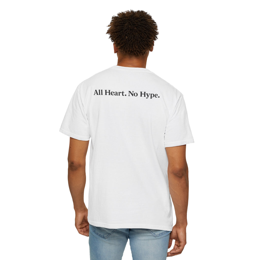 Breaux Ave “All Heart. No Hype.” Essential Tee — Sand / Bone