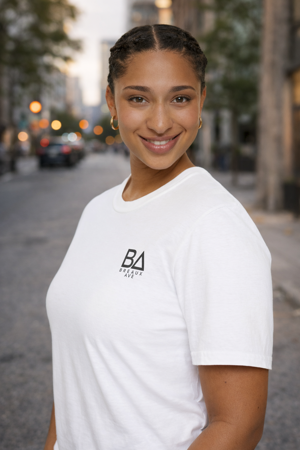 Minimalist 'All Heart. No Hype.' T-Shirt — Small BA Chest Logo